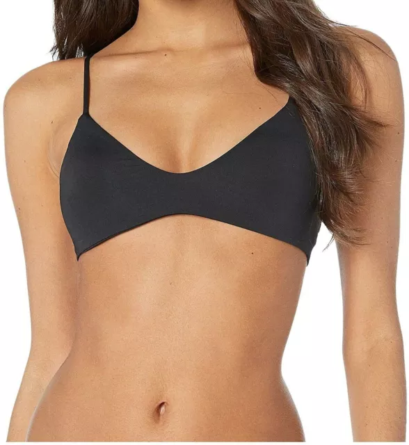 L Space Women's 248106 Cody Triangle Black Bikini Top Swimwear Size S