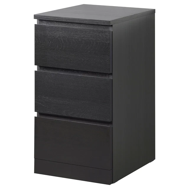 malm dresser black brown MALM Chest Of 6 Drawers, Black-Brown