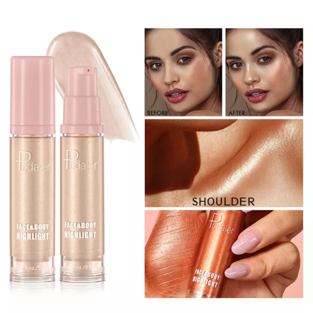 Pudaier Surligneur Maquillage Or Liquide Visage Contour Des Yeux R