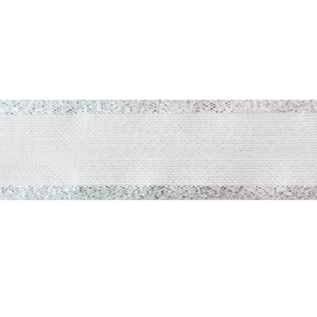 Christmas Sparkle Sheer Ribbon Gold or Silver Widths 25mm and 40mm Berisfords