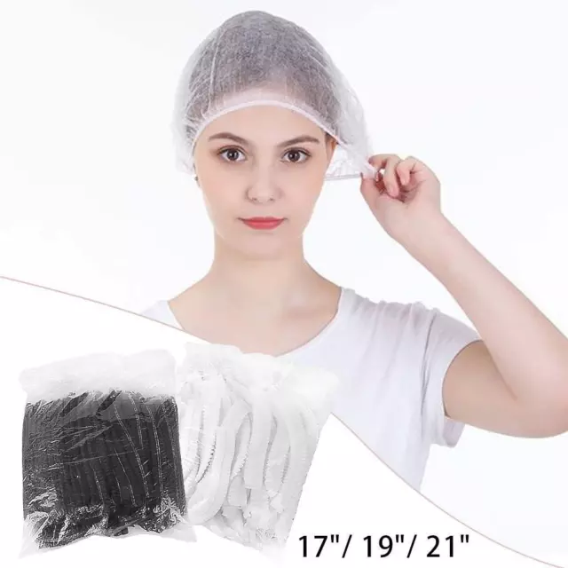 100er-Pack Einweg-Duschhauben Vlies gewebte Anti-Staub-Hüte für Damen Herren