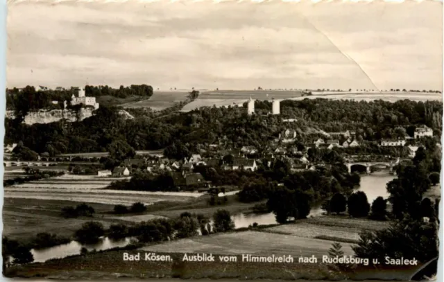 Ba Kösen, Ausblick vom Himmelreich nach Rudelsburg und saaleck -377690