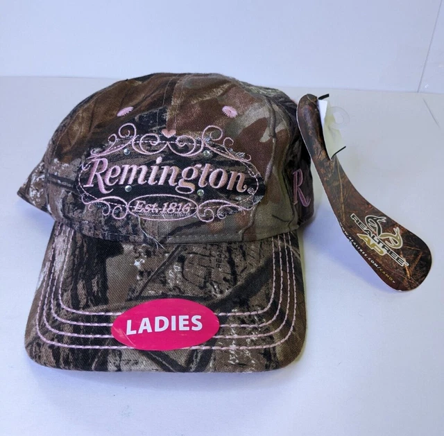 Remington Pink Camo Guns Womens Sparkle Baseball Cap Hat New OSFM