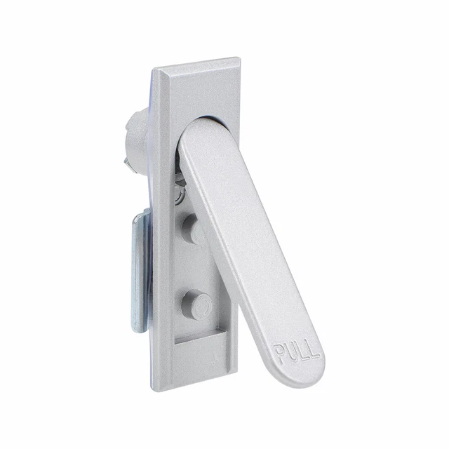 Electric Cabinet Panel Cam Lock Pull Type Door Lock Silver