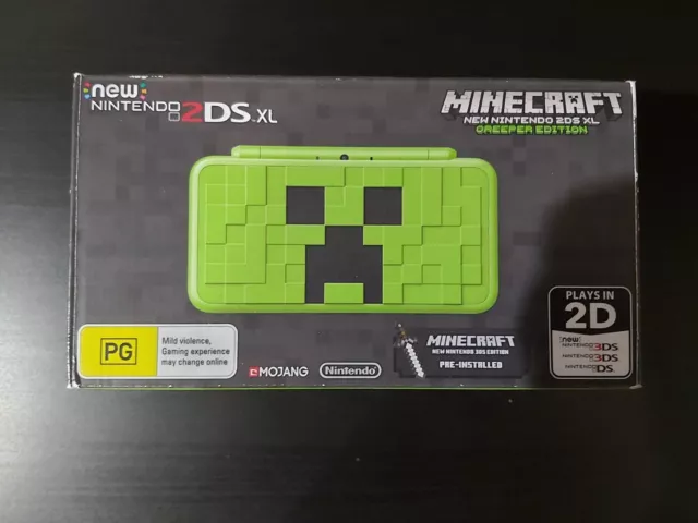 NINTENDO NEW 2DS XL CONSOLE CREEPER EDITION + MINECRAFT 3DS EDITION