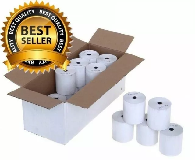 80x80 Thermal Paper Till Roll for Epos Terminals Receipt Printer PDQ Just Eat E7