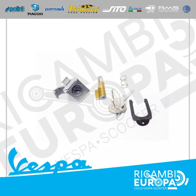 Selle De Siège Noire Avec Serrure à Clé Pour Vespa PX 125 150 200 - Vespa Arcobaleno - Qualité Premium