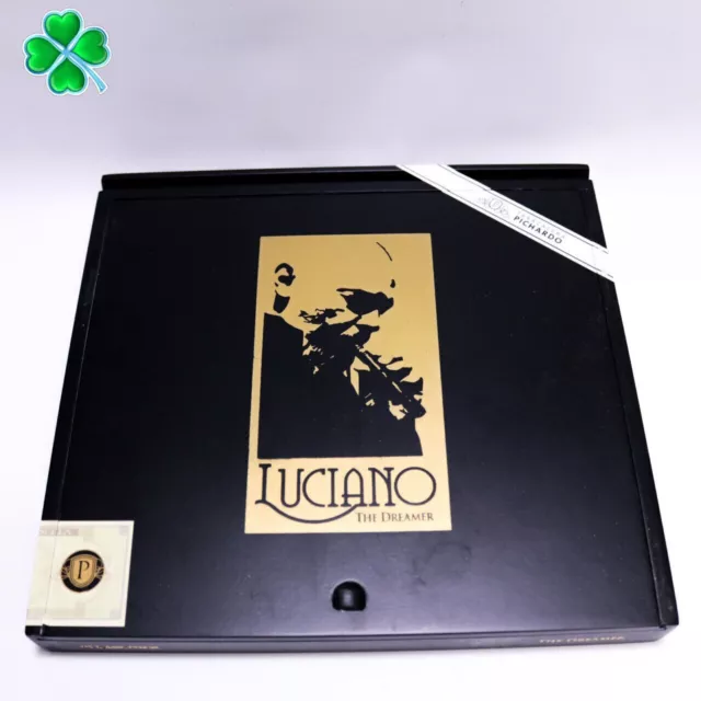 Luciano The Dreamer Lanceros Empty Wood Cigar Box 9.5" x 9" x 1"