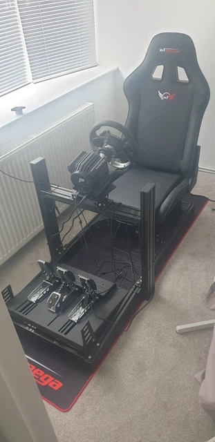 COMPLETE GT OMEGA Racing Simulator Rig with Fanatec DD Pro Wheel Bundle ...