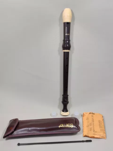 Vintage Aulos Recorder No. 209-E with Case