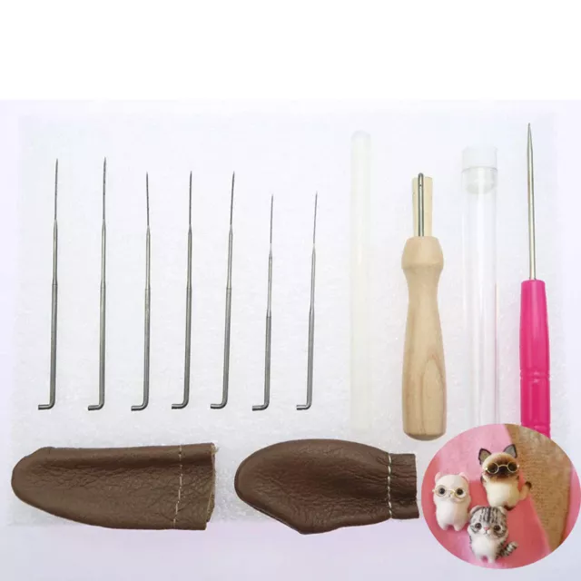 Felting Needles Starter Kit Wool Felt Tool Mat + Needles + Accessories DIY Craft