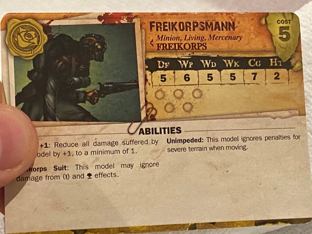 Malifaux Outcasts - Freikorpsmann PAINTED