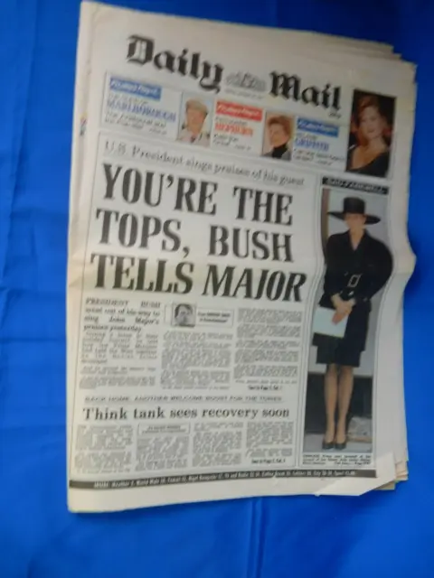 Daily Mail  30/08/1991  Katherine Hepburn, Sally Gunnell, Princess Diana