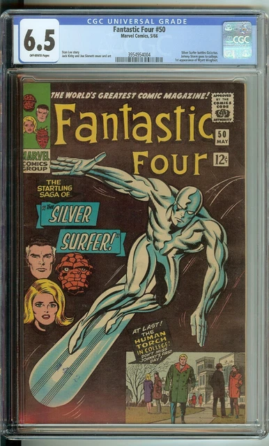 Fantastic Four #50 CGC 6.5 Marvel Comic 1966 Silver Surfer Galactus