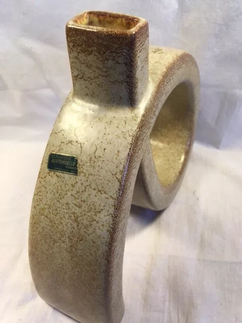 Design-Vase Ceramiche Bertoncello 50er/60er Jahre mit Aufkleber