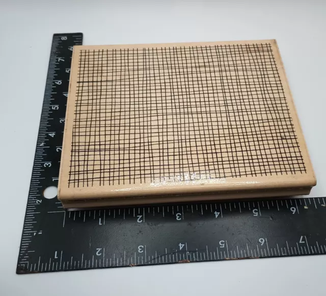 Jrl Design 6034 Country Burlap Large Background Stamp 6.25" X 5"