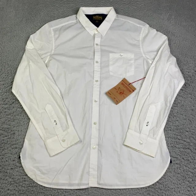 True Religion Shirt Adult XL White Button Up Long Sleeve Casual Men New NWT $128