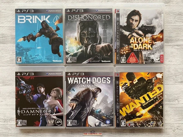 SONY PS3 Brink & Dishonored & Damned & Watch Dogs & Alone in the Dark & Wanted