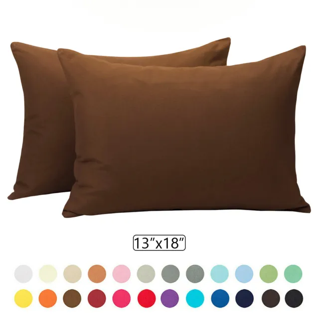 Ultra Soft Toddler Pillowcase Skin-Friendly Travel Pillow Cover 2 Pack 13"x 18"