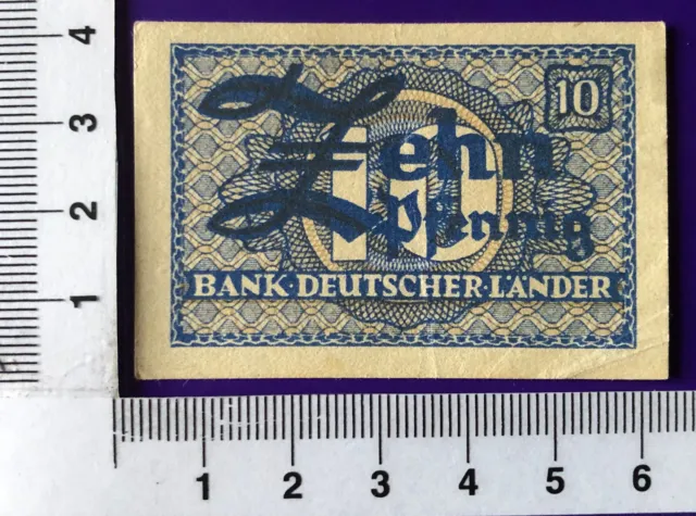 BDL Bank Deutscher Länder 10 Pfennig o.D. Ro 251a, Erh III