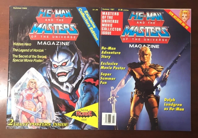 He-Man and the Masters of the Universe Magazine Lot Summer 1985 1987 Evil Horde