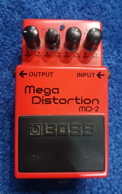 Boss MD-2 Distortion Guitar Boss OD 2 turbo overdrive with mod by alchemy  Pedal