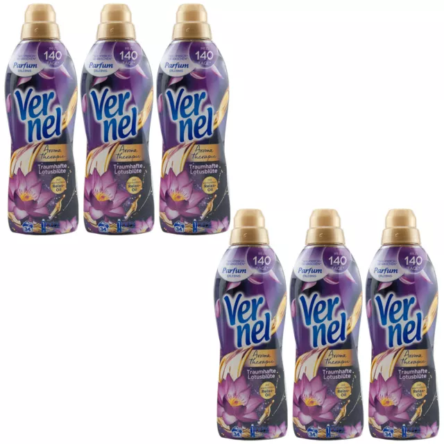 Vernel Fabric Softener Fantastic Lotus Flower 6x 28.7oz for 204WL To 140 Days