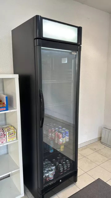 ggmgastro Getränkekühlschrank - 347 Liter - 1 Glastür & Werbedisplay