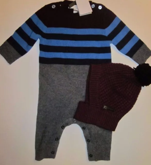 BURBERRY Baby Cashmere Gift Set INFANT BOYS ($450) NWT 3 or 6 Months