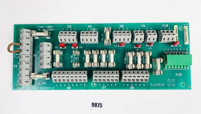 Siemens Sirona M1 Platina 47 06 482 D3324 -2 Sicherungsplatine Pieza de Repuesto