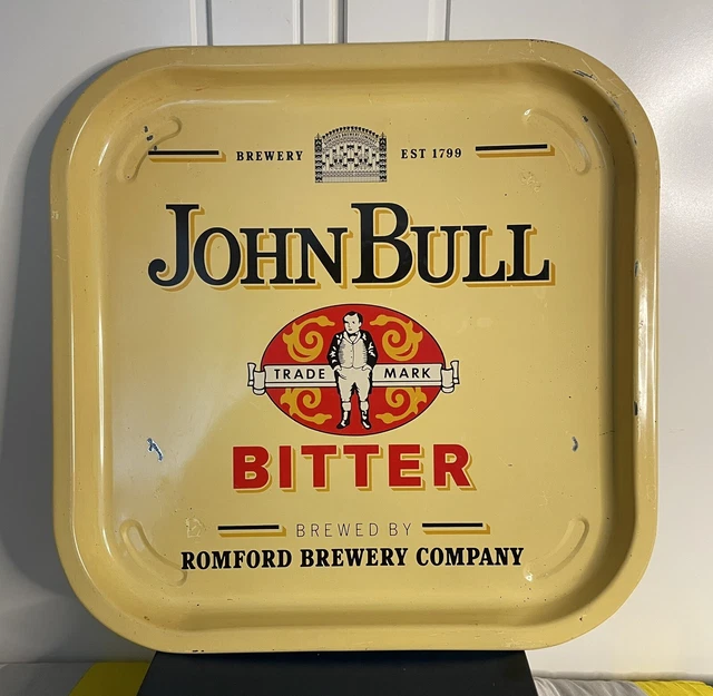 John Bull Bitter Tray Tin Vintage Pub Shed Man Cave Garden BBQ Summer Beer