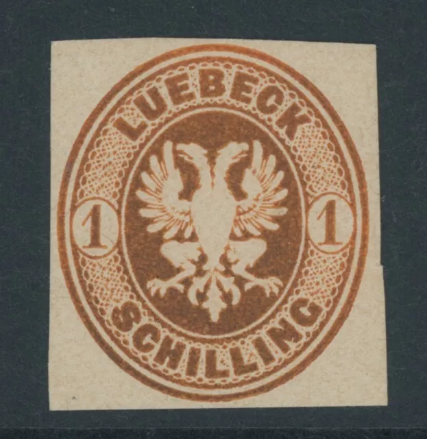 Lübeck Neudruck Mi. Nr. 9 ND x ungebraucht LUXUS geprüft Engel BPP
