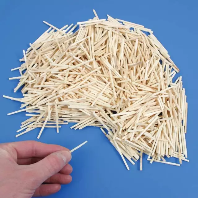 3000 PCs Natural Wooden 5 CM Craft Sticks - MatchSticks - Home Work - Free Post