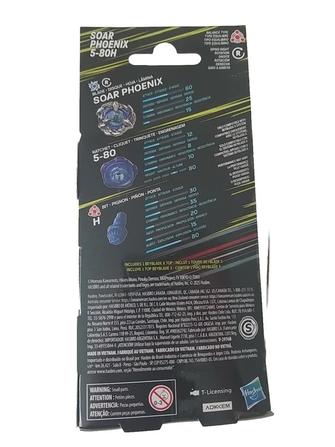 Beyblade X 5 80h Booster Pack Beyblade X Soar Phoenix 5-80H - Peonza De