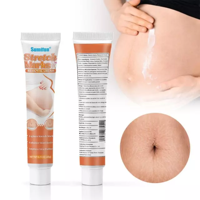 Stretch Mark Remover Repair Cream For Postpartum Pregnancy Scar Care 1/2Pcs T4D9