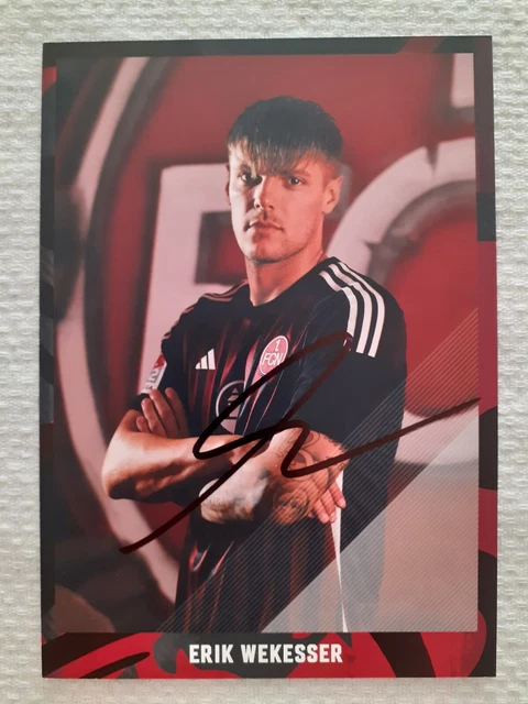 AUTOGRAMMKARTE ERIK WEKESSER 1. FC Nürnberg Saison 2023/2024 EUR 1,00