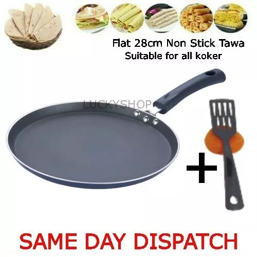 Dosa Tawa Non Stick Large 28/29cm  flat Tawa Pan Naan Chapati Bread Pancake New