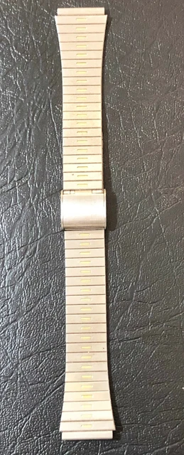 Bracelet De Montre Extensible Vintage Années 70 - Largeur 22mm, Or Jaune - Neuf De Stock