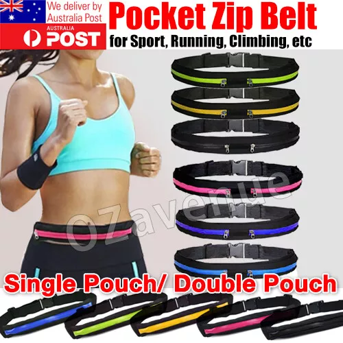 Running Bum Bag Waist Zip Pouch Fanny Pack Running Jogging Travel Belt Sport Bag