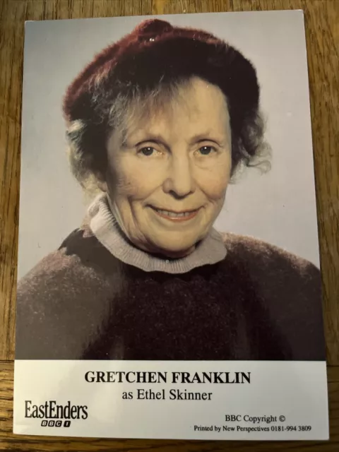 BBC EastEnders Unsigned Cast Card Gretchen Franklin as Ethel Skinner