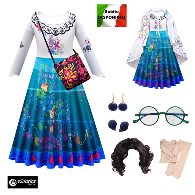 Mirabel Costume Carnevale Encanto Maschera Bambina Vestito Cosplay ENCAN03 SD