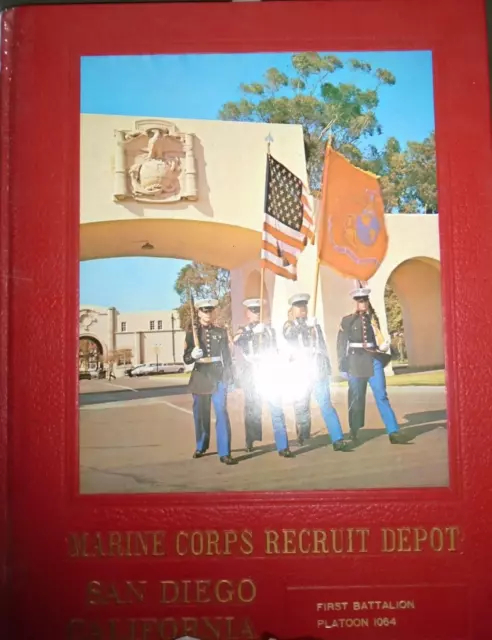 Marine Corps Recruit Depot San Diego 1972 Yearbook Bravo Company B Platoon 1064