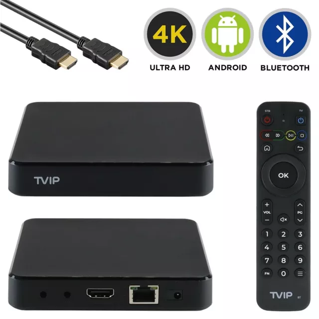 TVIP S-Box v.705 BT UHD 4K Android 11.0 IP-Receiver HDR Dual-WiFi HDMI MicroSD