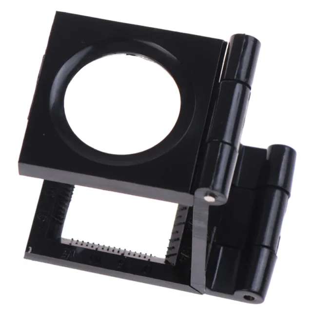 10X 28mm Folding Magnifier Stand Loupe with Scale for Textile Optical G Fact Glo
