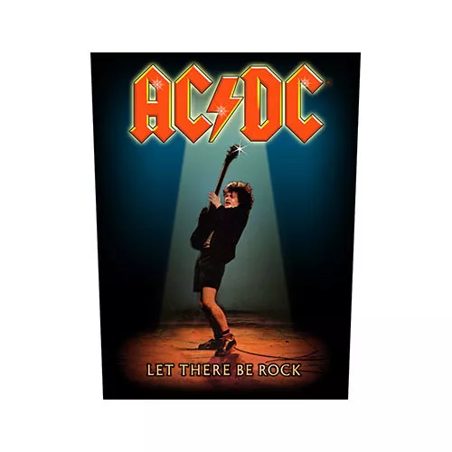 ACDC Let There Be Rock Sew On Back Patch Badge Official