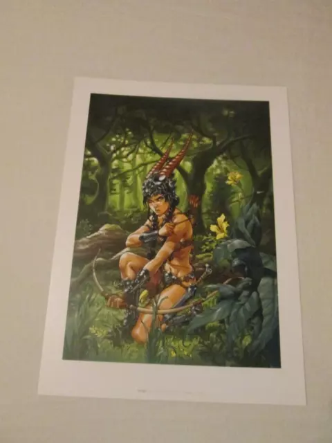 Official Art Print Ex Libris Sillage Diane Chasseresse Vintage Collector Hc Rare