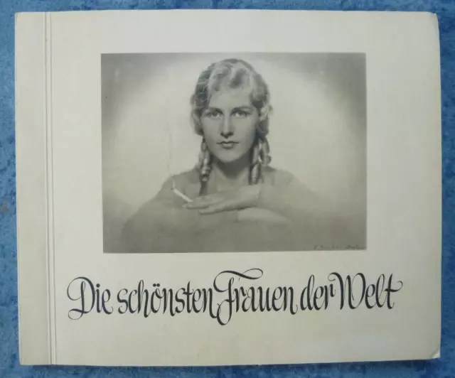 Die schönsten Frauen der Welt. Album+Beiheft (RAR!)+Schuber, Greiling AG, 1932