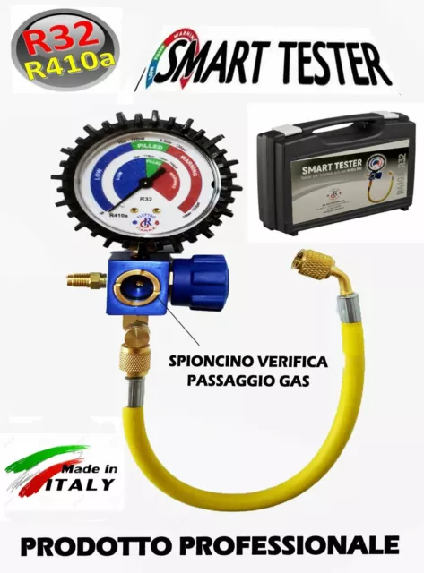 Smart Tester Gas R410A R32 Test Verifica Ricarica Condizionatore Climatizzatore