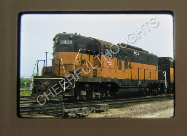 Original  '74 Kodachrome Slide MILW Milwaukee Road 804 GP20M Chicago, IL   37J10