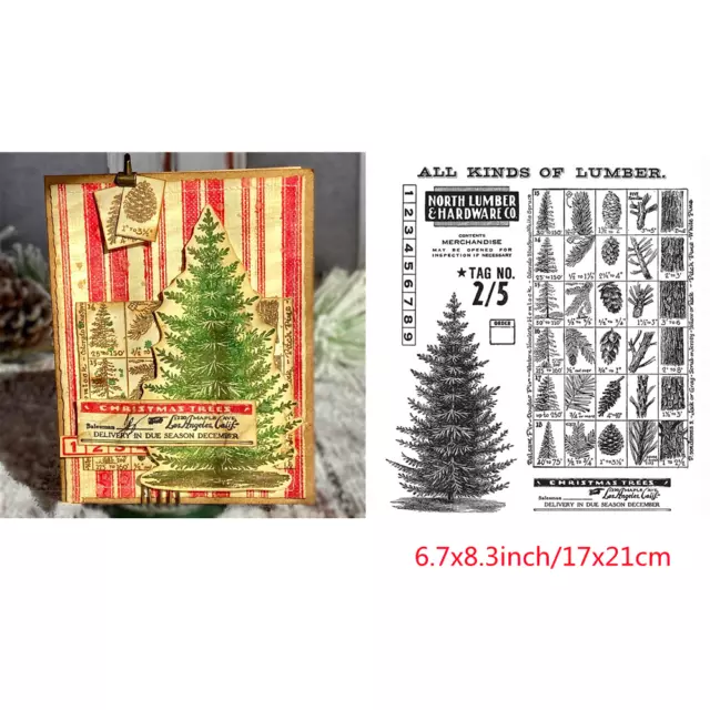 Winter Woodlands Silicone Clear Stamp for DIY Embossing Scrapbooking Cards Craft